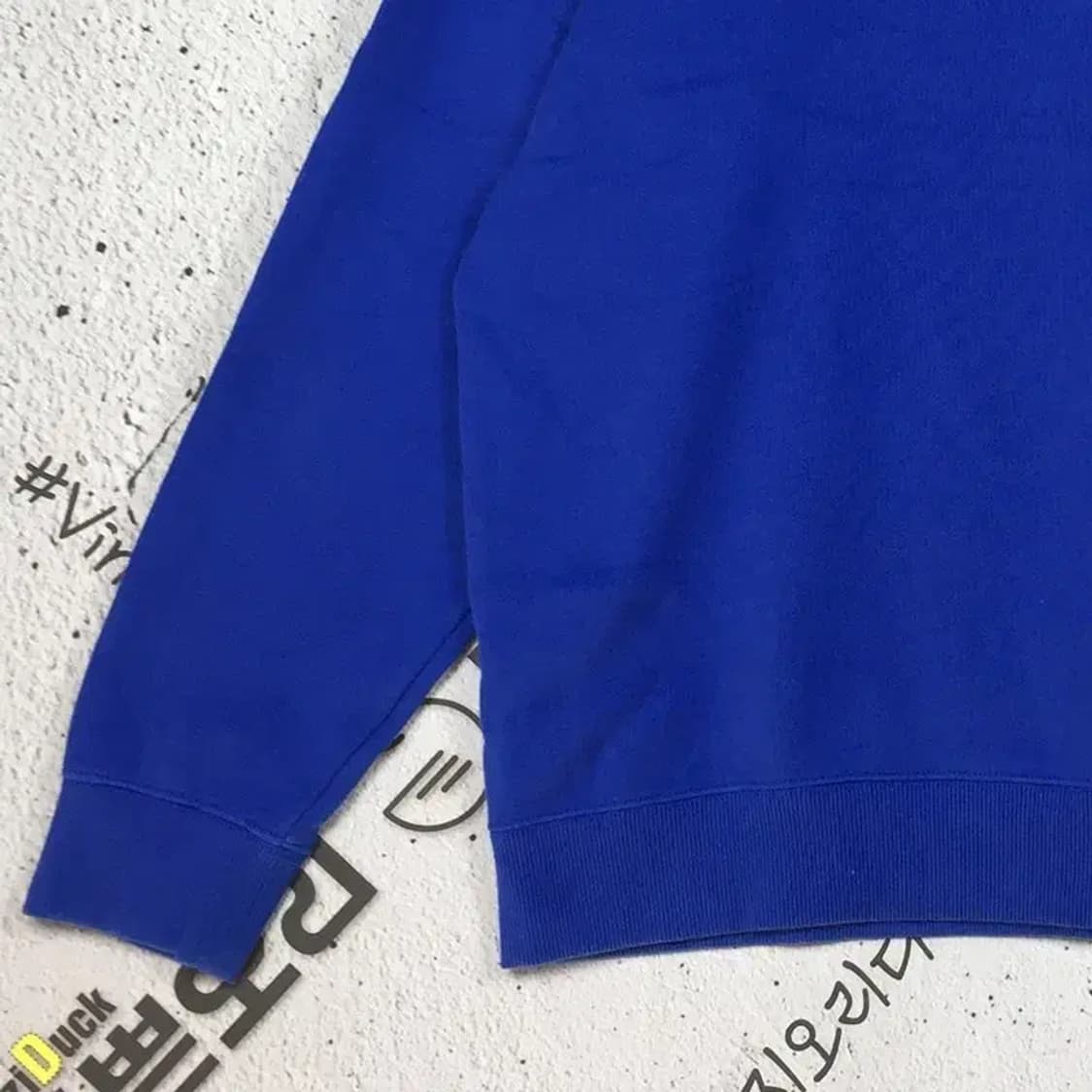 커버낫 패치 로고 맨투맨 블루 XL 2200240 상품이미지7