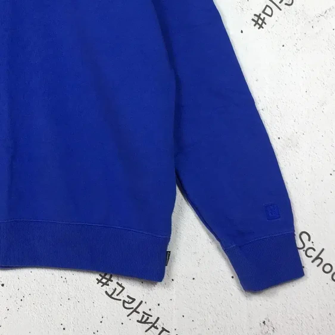 커버낫 패치 로고 맨투맨 블루 XL 2200240 상품이미지8