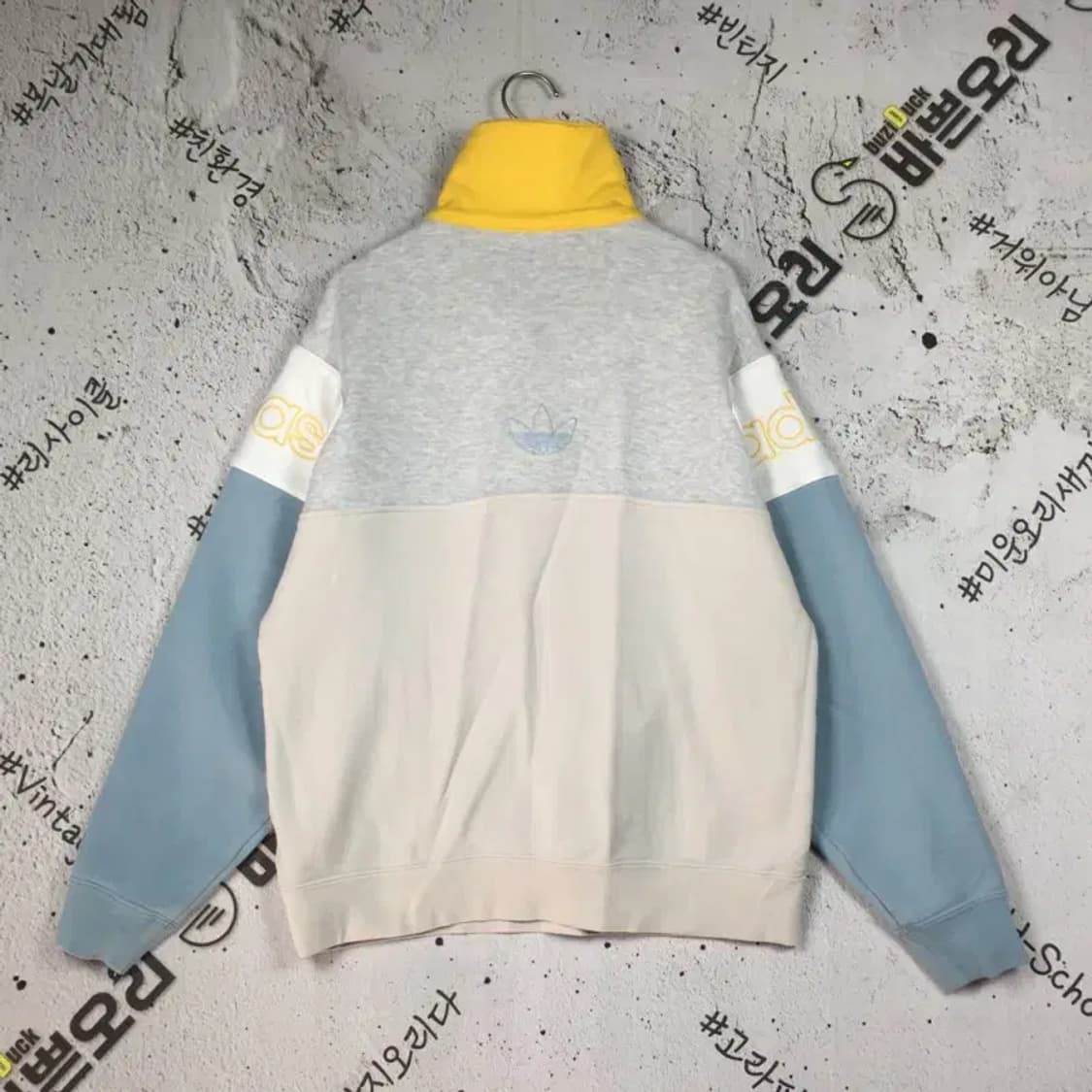 아디다스 럭비 카라 맨투맨 라이트 그레이 L 2200242 상품이미지2