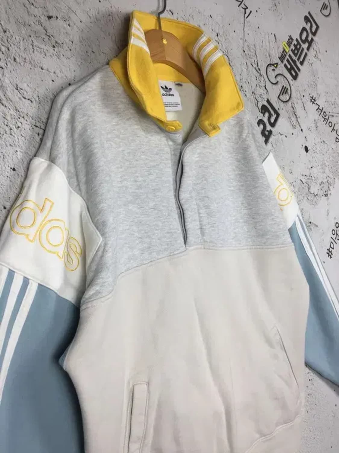 아디다스 럭비 카라 맨투맨 라이트 그레이 L 2200242 상품이미지4