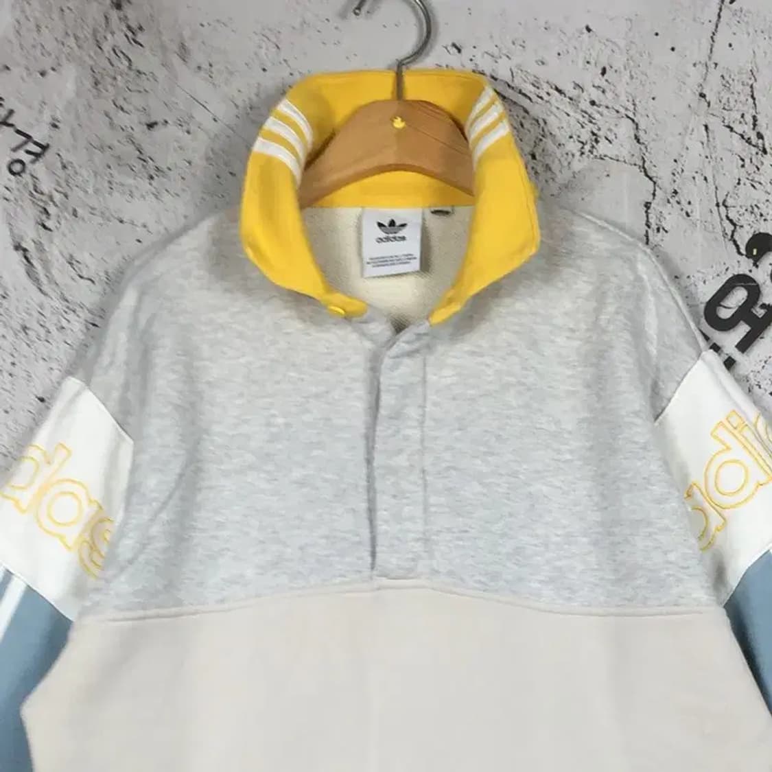 아디다스 럭비 카라 맨투맨 라이트 그레이 L 2200242 상품이미지5