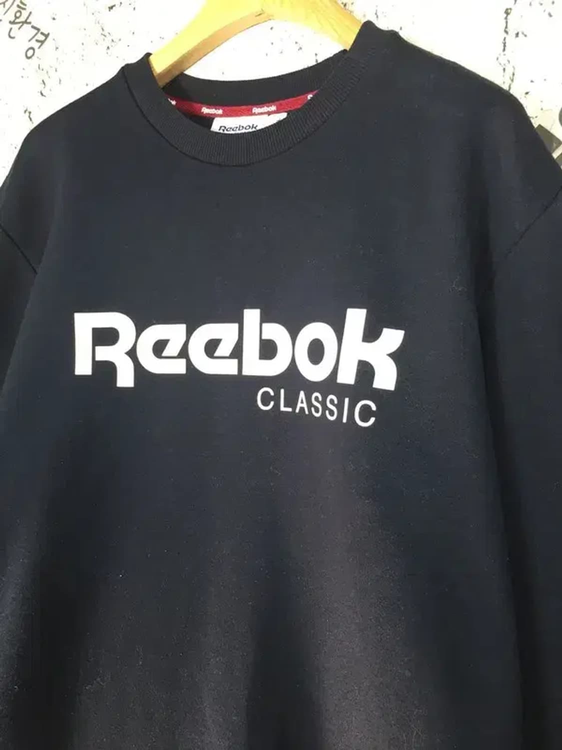 리복 클래식 빅로고 약기모 맨투맨 네이비 2XL 2200243 상품이미지4