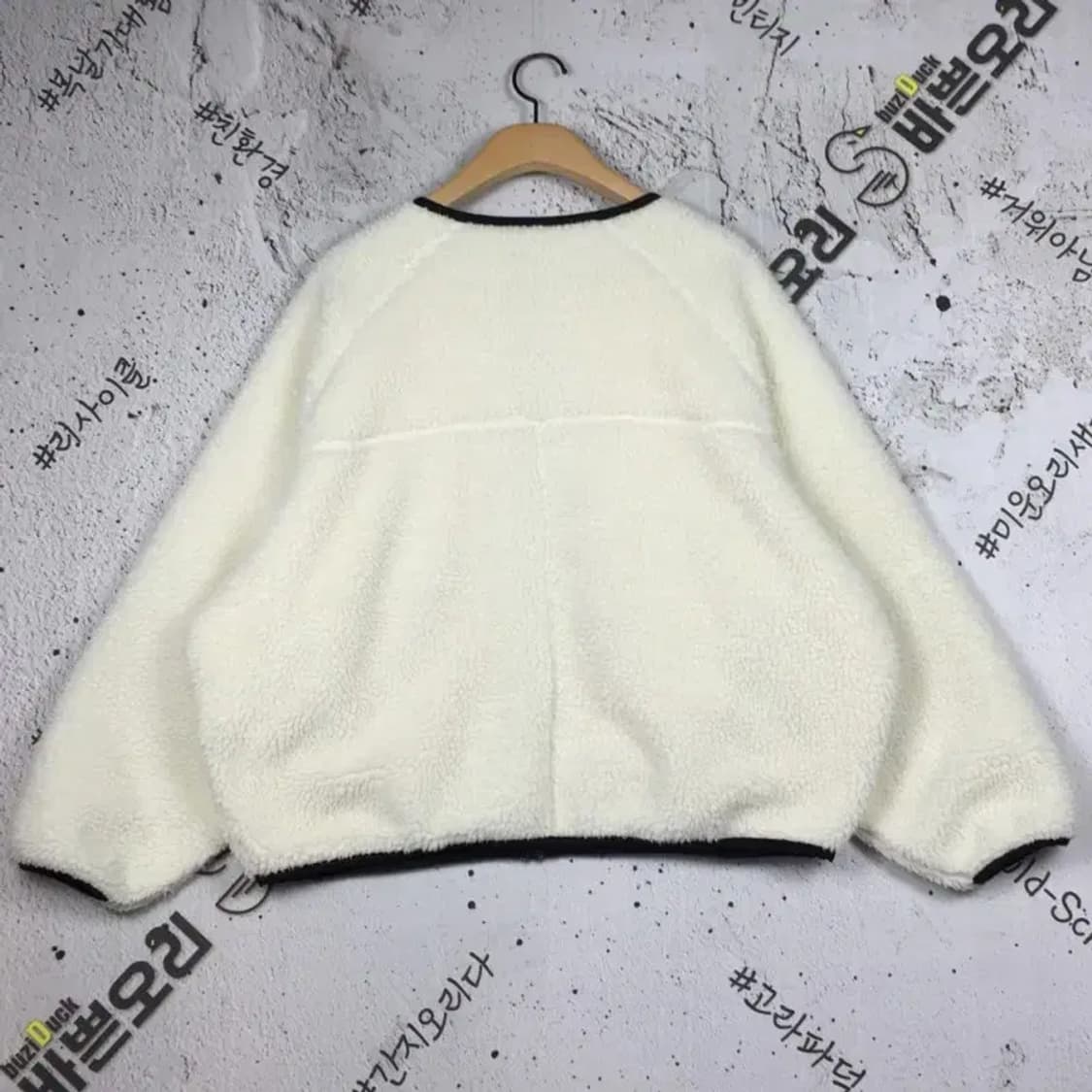 펜필드 여성 가오리핏 후리스 자켓 크림 90 3400139 상품이미지2