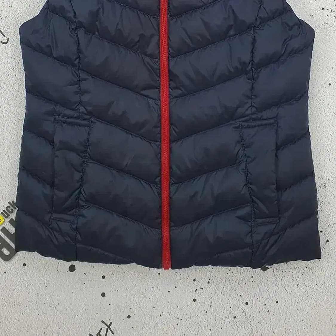 JDX 덕다운 골프 패딩 조끼 스트라이프 네이비 3400098 상품이미지4