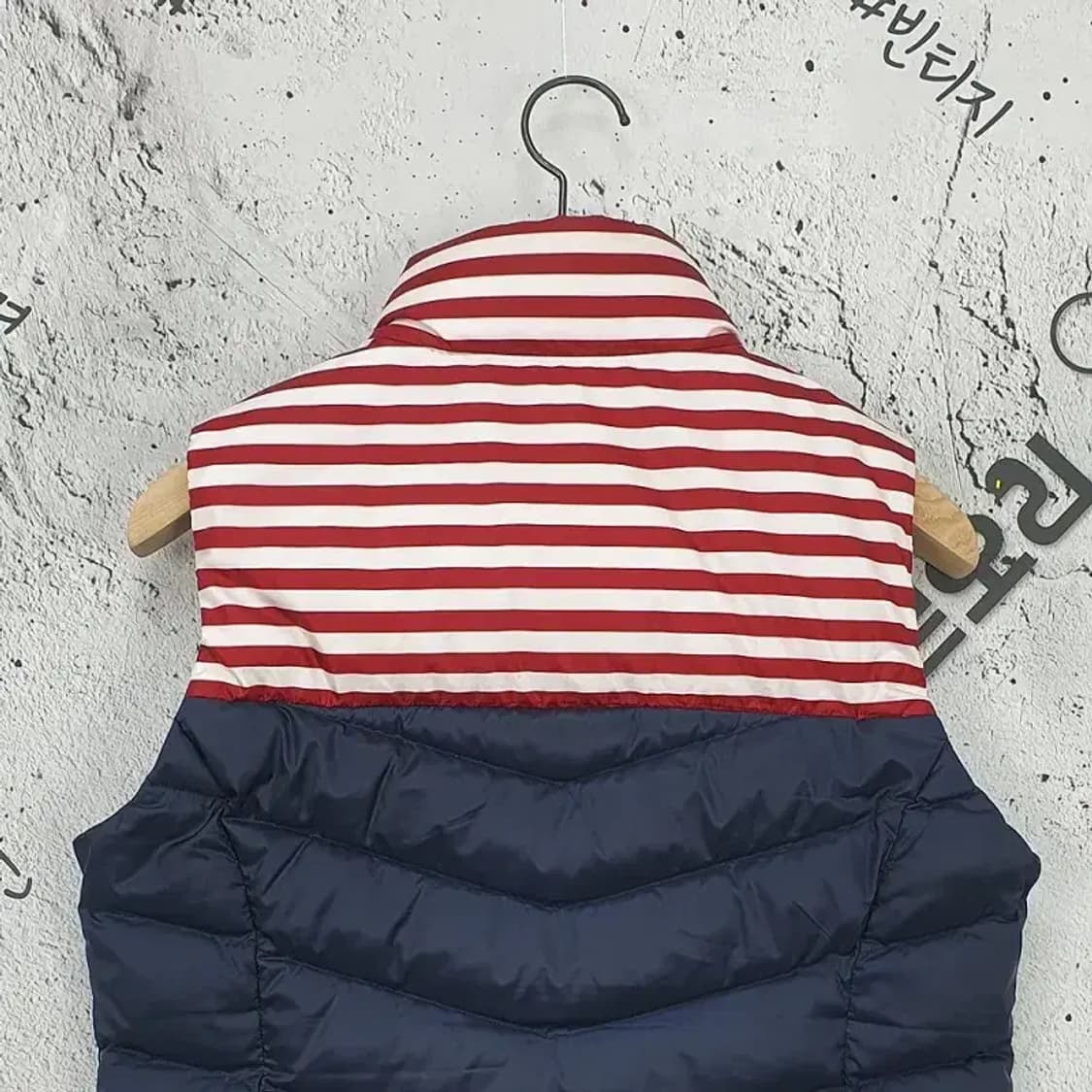 JDX 덕다운 골프 패딩 조끼 스트라이프 네이비 3400098 상품이미지6