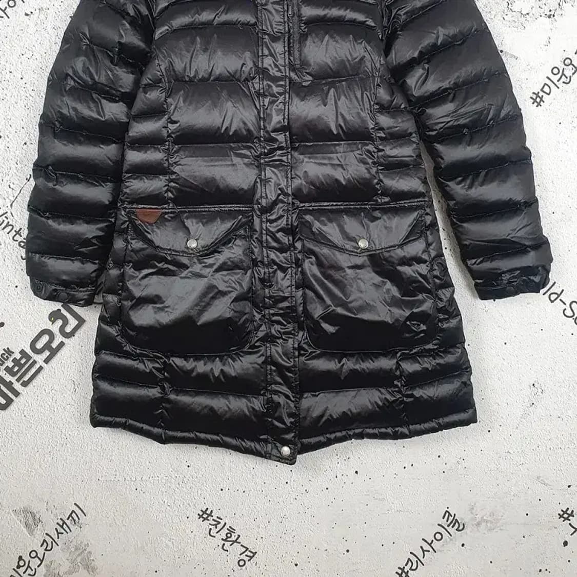 밀레 MILLET 구스다운 투웨이 여성 패딩 코팅 블랙 3400104 상품이미지4