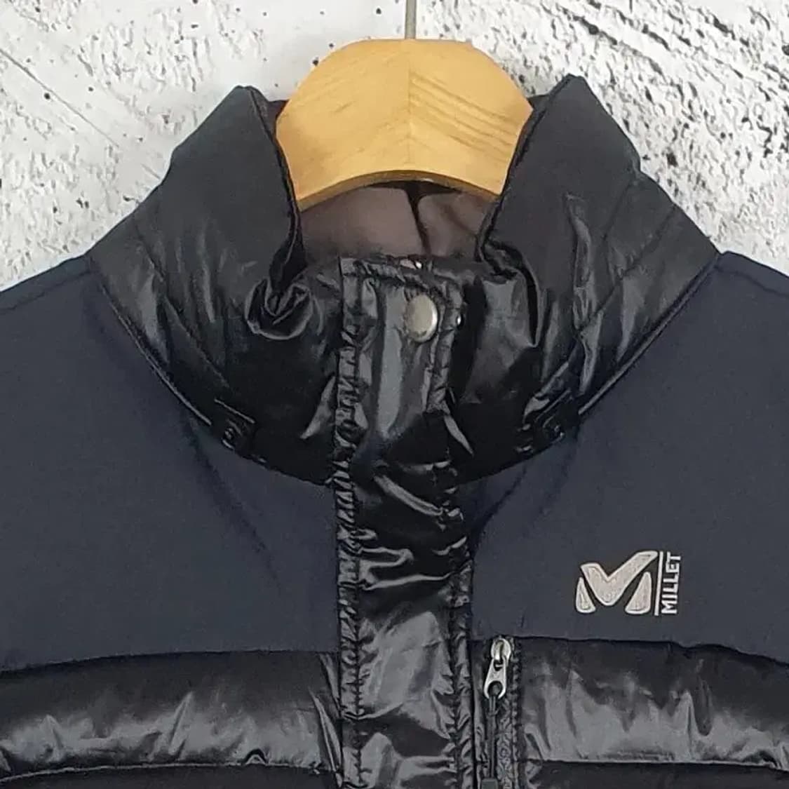 밀레 MILLET 구스다운 투웨이 여성 패딩 코팅 블랙 3400104 상품이미지6