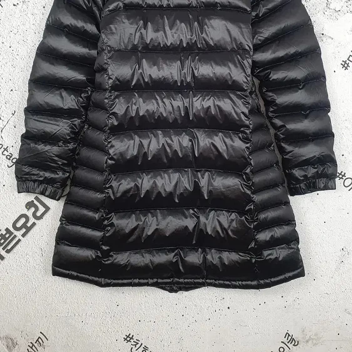 밀레 MILLET 구스다운 투웨이 여성 패딩 코팅 블랙 3400104 상품이미지9