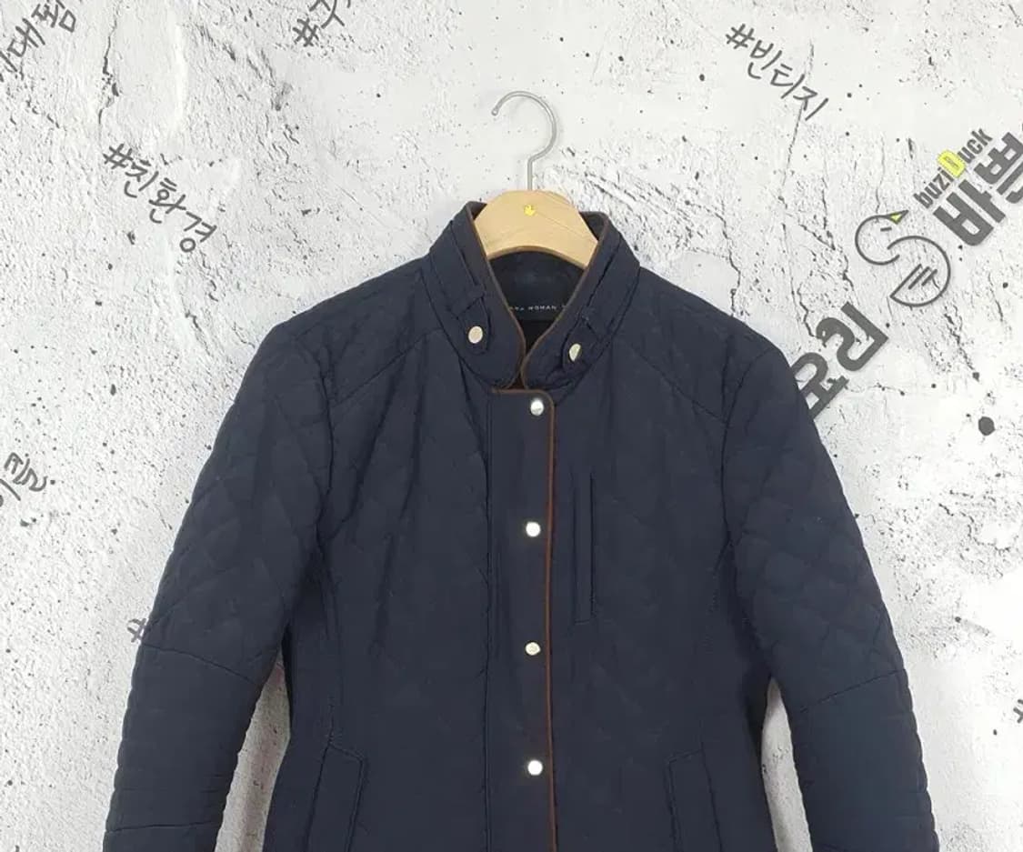 자라 우먼 ZARA 퀄팅 자켓 블랙 3400127 상품이미지4