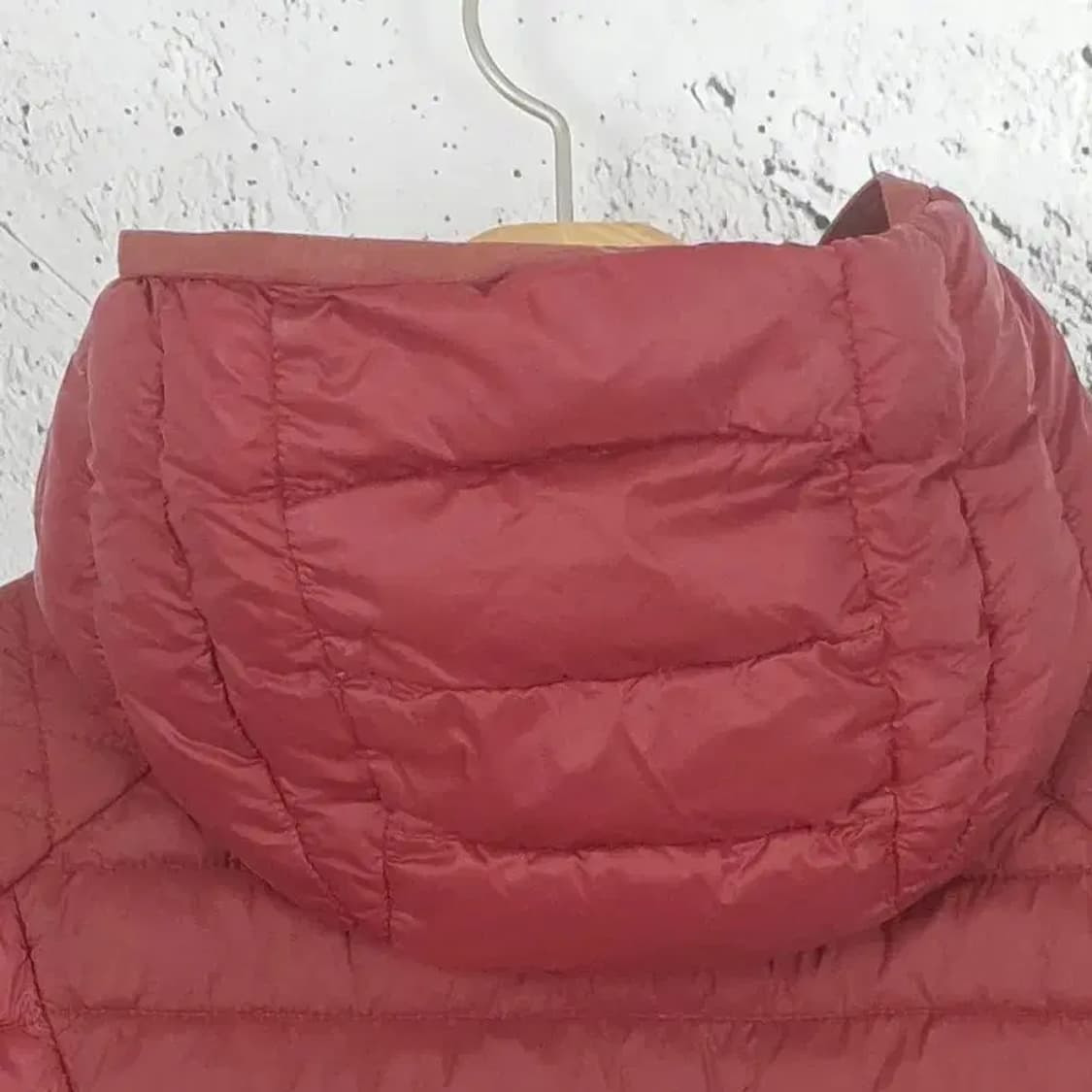 아이더 EIDER 여성 경량 후드 패딩 다크코랄 3400113 상품이미지8