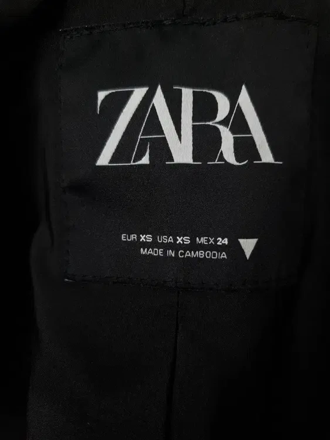 자라 ZARA 레더 크롭 바이커 자켓 오버핏 그레이 3400072 상품이미지10