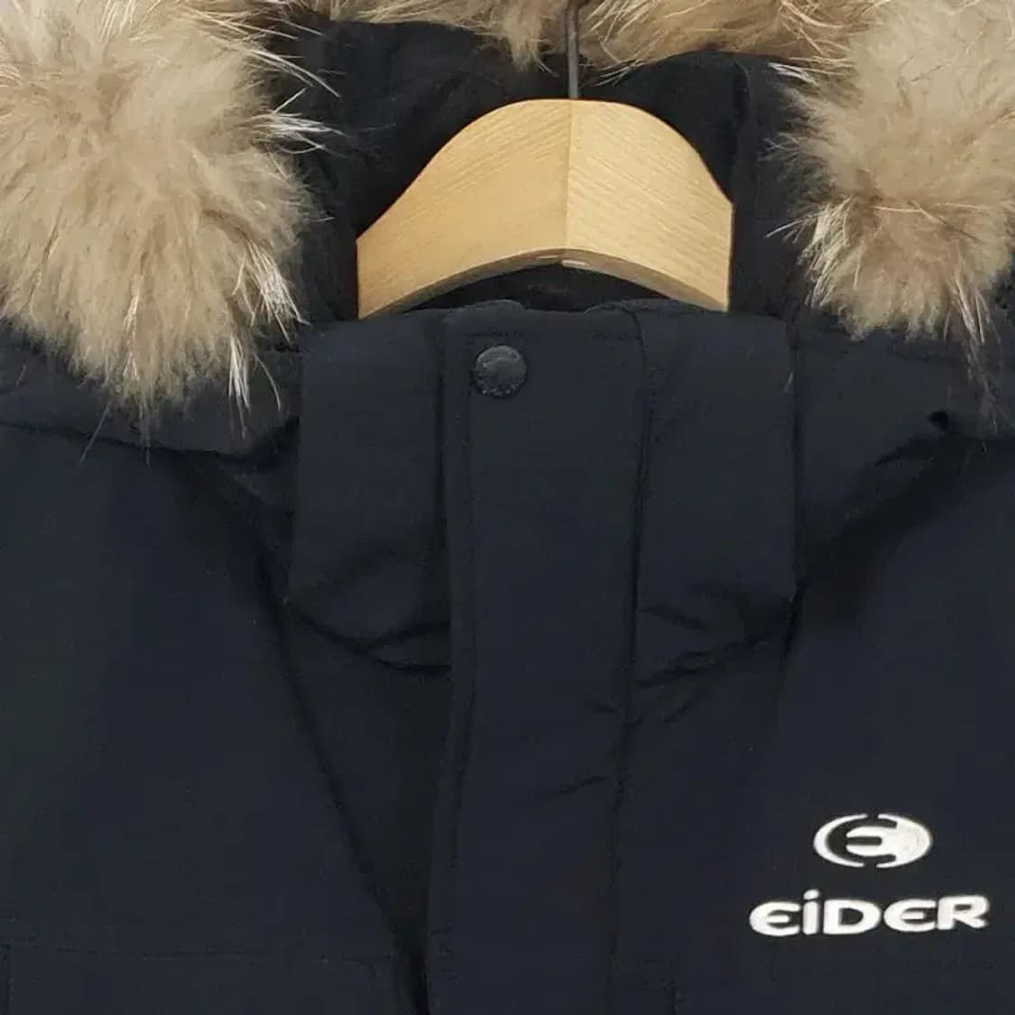 EIDER 아이더 사파리 네이비 라쿤퍼 덕다운 패딩 블랙 3400095 상품이미지5