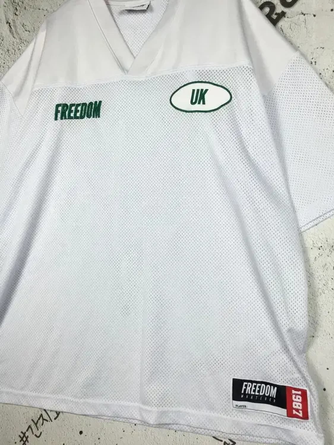 프리덤 FREEDOM 메쉬 럭비 유니폼 화이트 XL 1000509 상품이미지4