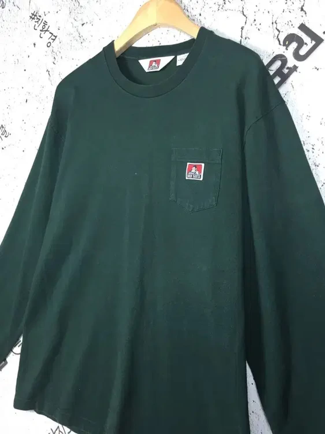 벤데이비스 롱 슬리브 긴팔 티 빈티지 그린 XL 2100157 상품이미지4