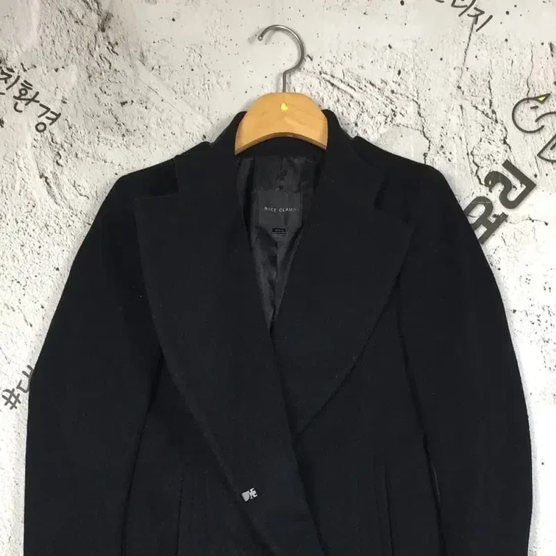 나이스클랍 여성 빅카라 코트 블랙 XS 3200080 상품이미지4