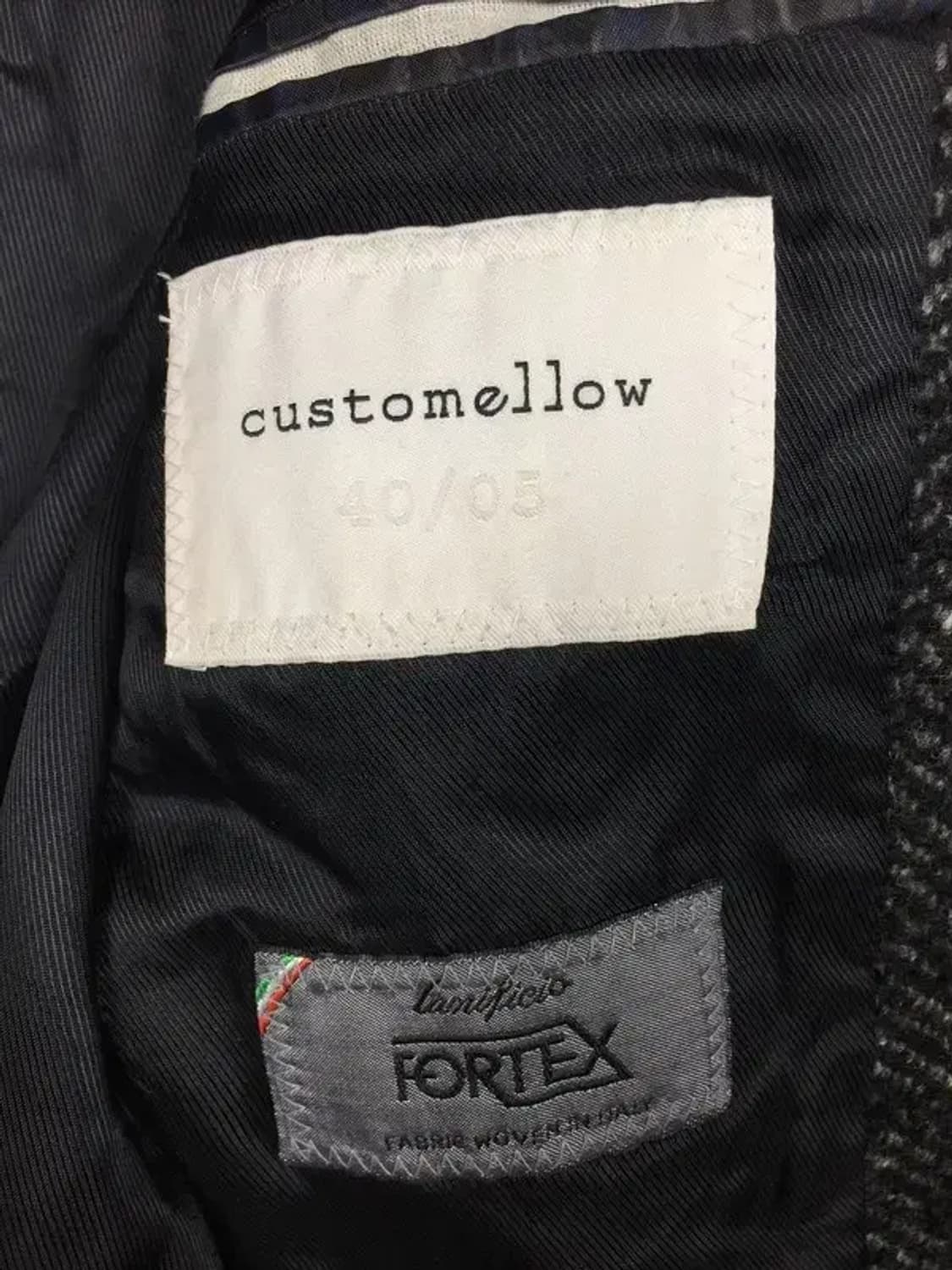 커스텀멜로우 헤링본 울혼방 슬림 싱글 코트 블랙 105 3200079 상품이미지9