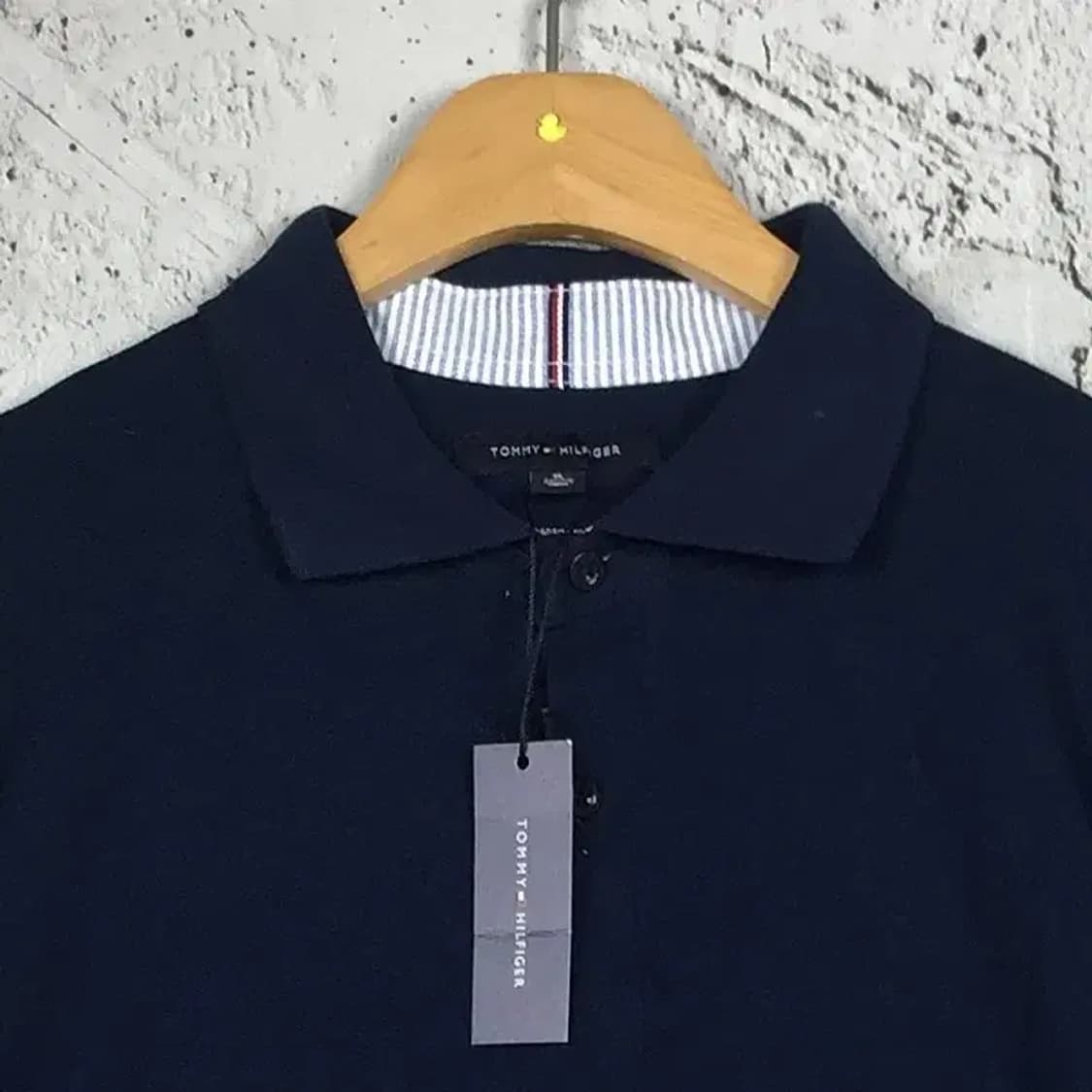 [새상품] 타미힐피거 반팔 카라티 네이비 XL 1000512 상품이미지6