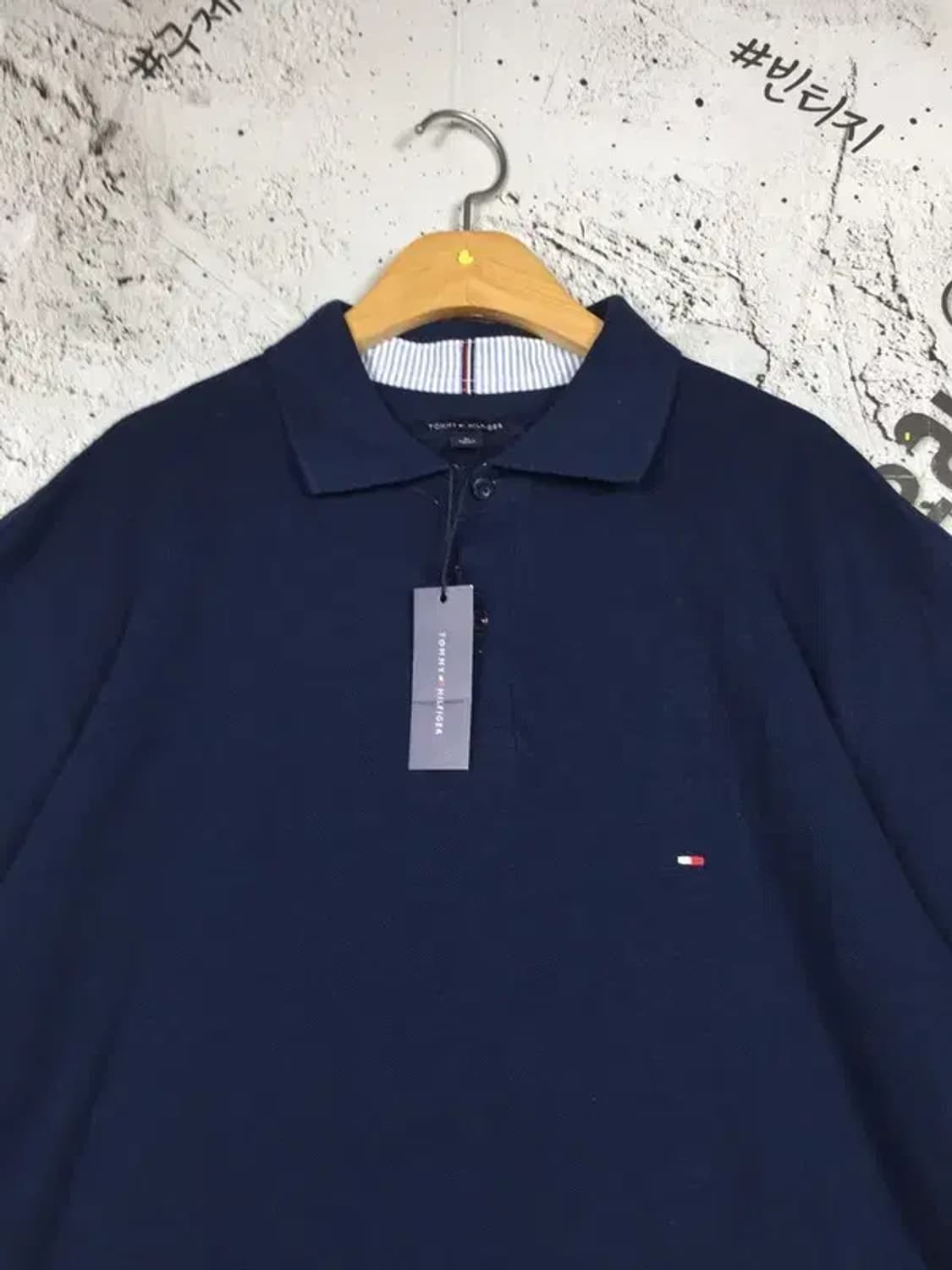 [새상품] 타미힐피거 반팔 카라티 네이비 XL 1000512 상품이미지7