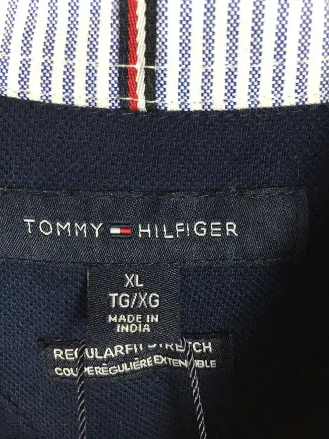 [새상품] 타미힐피거 반팔 카라티 네이비 XL 1000512 상품이미지8