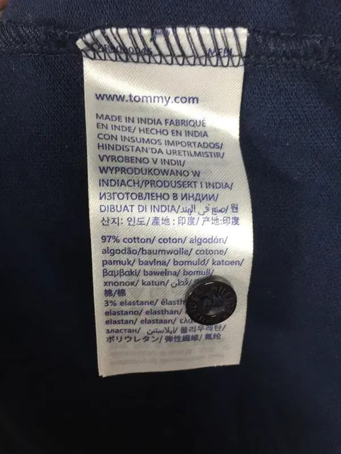 [새상품] 타미힐피거 반팔 카라티 네이비 XL 1000512 상품이미지9
