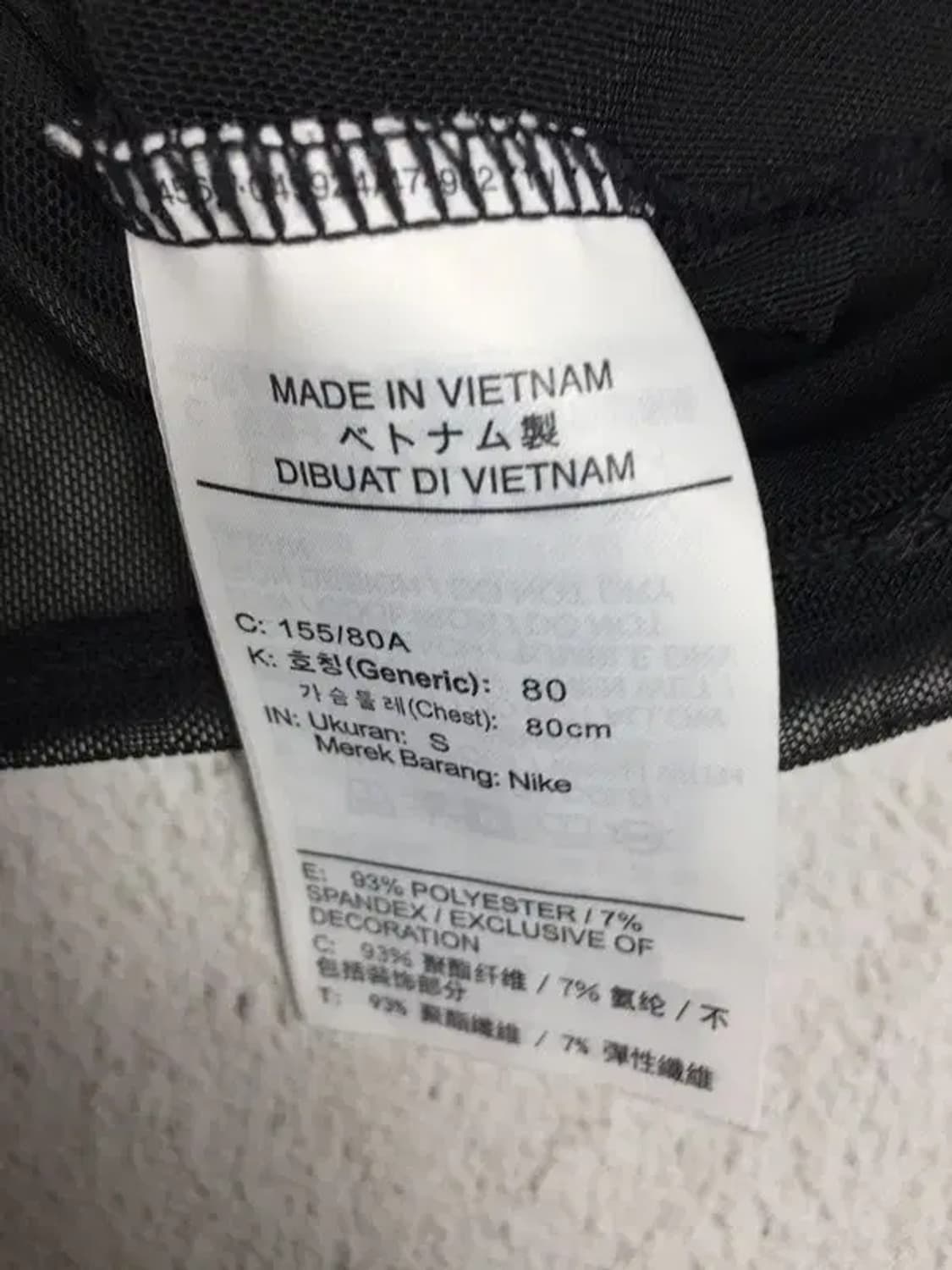 나이키 여성 스우시 메쉬 크롭탑 반팔 티 블랙 S 1000513 상품이미지7