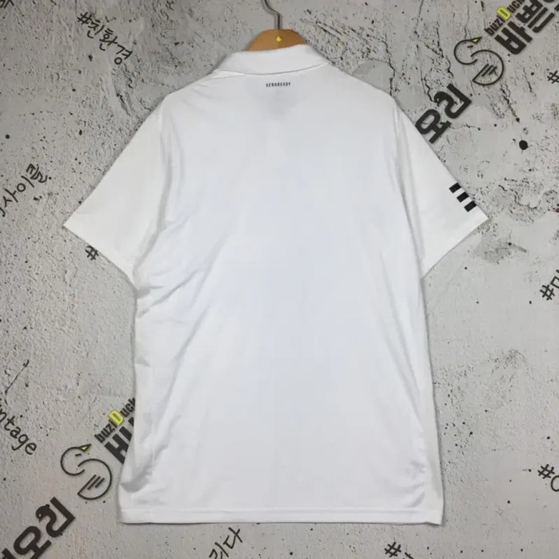 아디다스 클럽 삼선 폴로 반팔 카라티 화이트 L 1000518 상품이미지2