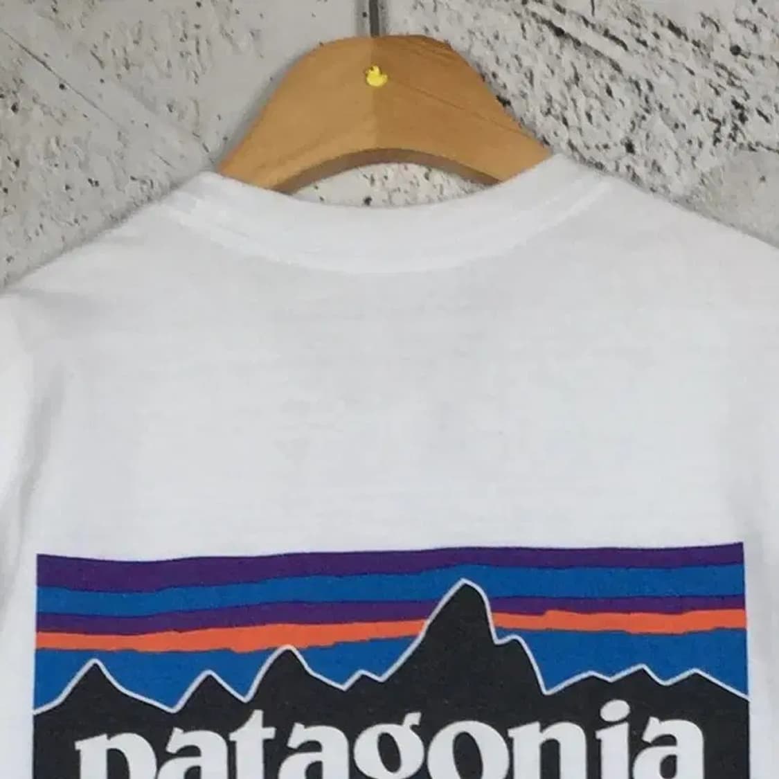 파타고니아 레귤러핏 라운드 포켓 반팔 티 화이트 M 1000520 상품이미지5