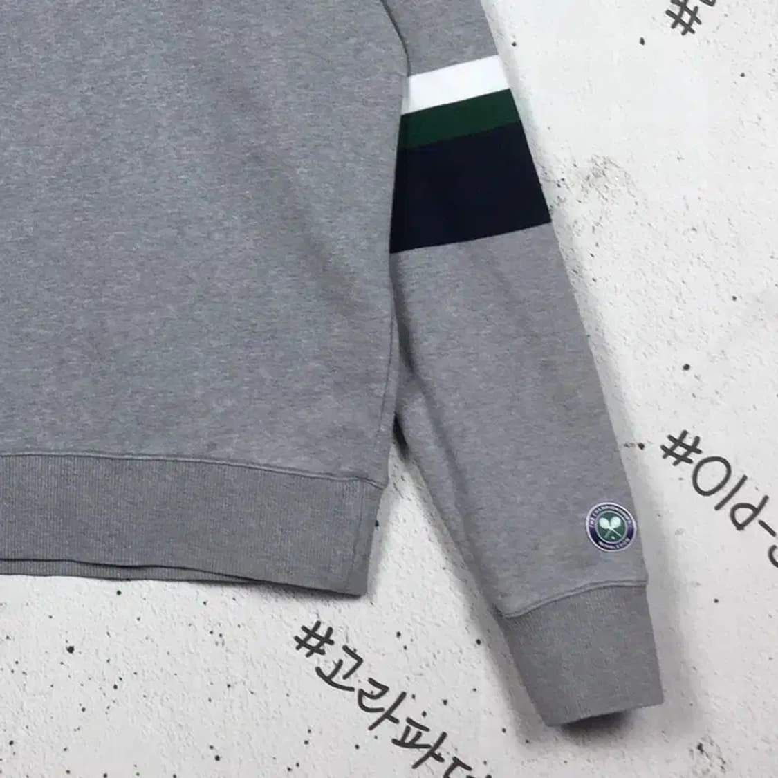 헤지스 테니스 윔블던 맨투맨 배색 라이트 그레이 95 2200244 상품이미지6