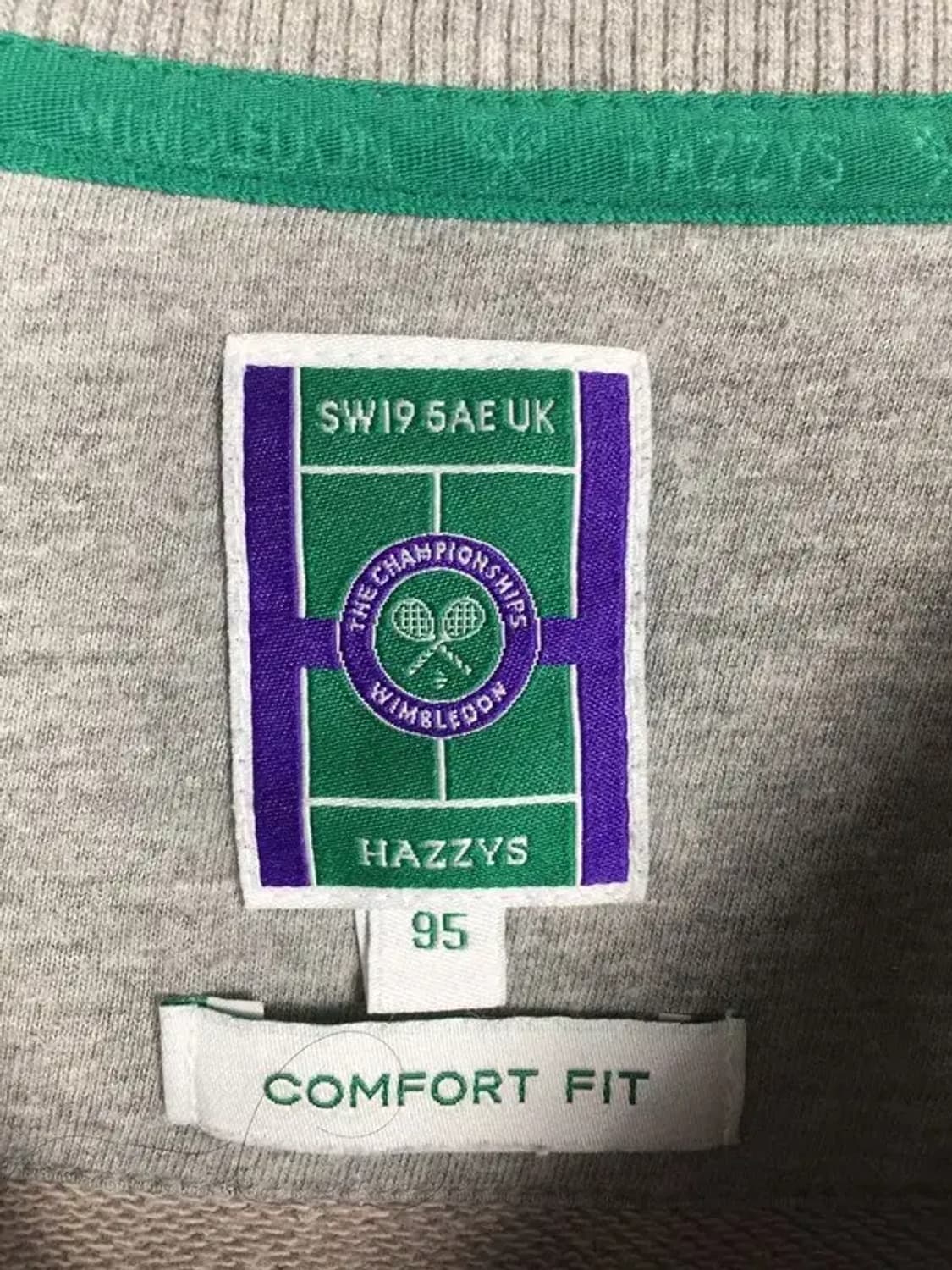 헤지스 테니스 윔블던 맨투맨 배색 라이트 그레이 95 2200244 상품이미지8