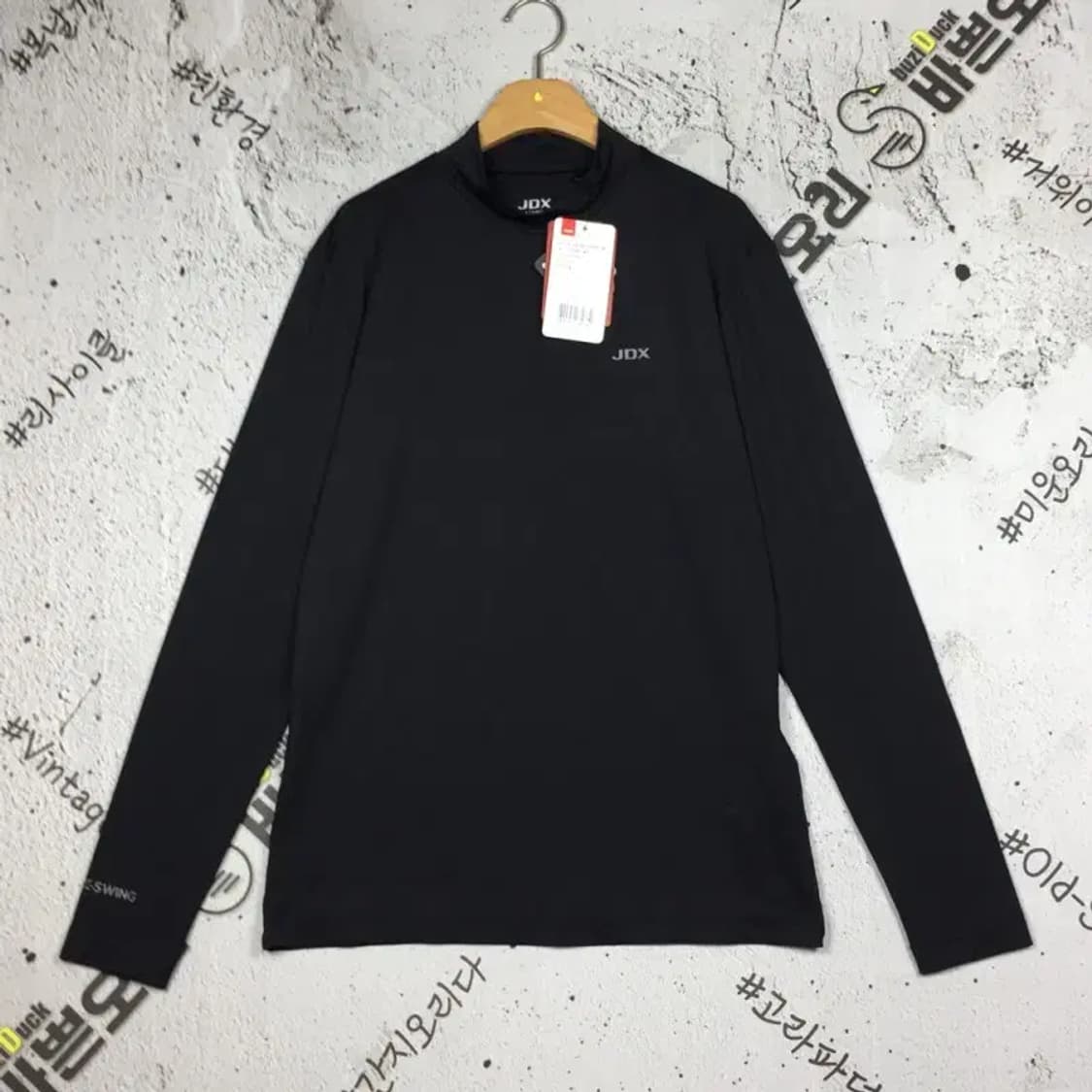 [새상품] 제이디엑스 골프 이너 긴팔 티 블랙 L(100) 2100159 상품이미지1