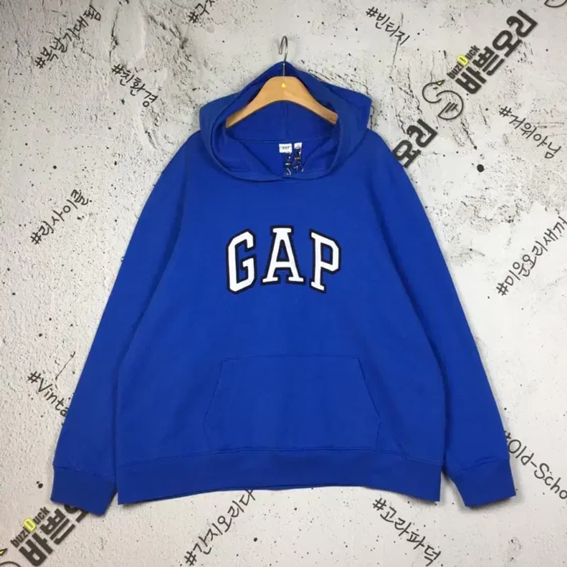 갭 빅로고 후드티 블루 XXL 2300229 상품이미지1