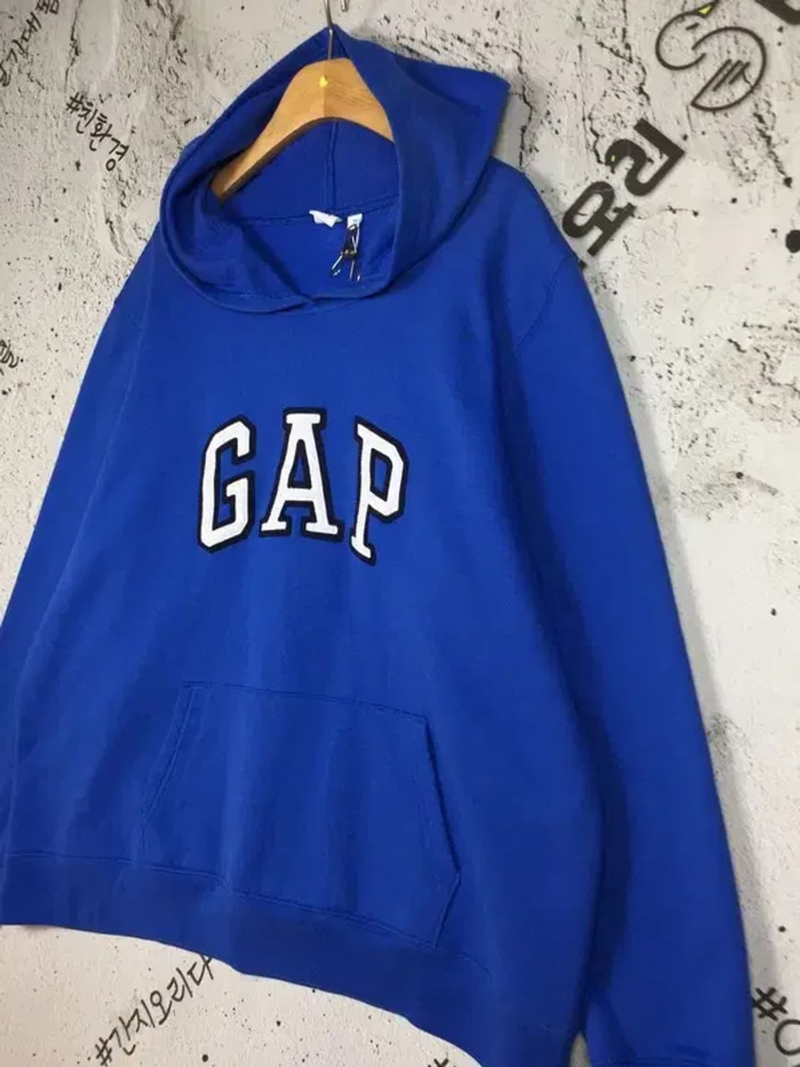 갭 빅로고 후드티 블루 XXL 2300229 상품이미지4