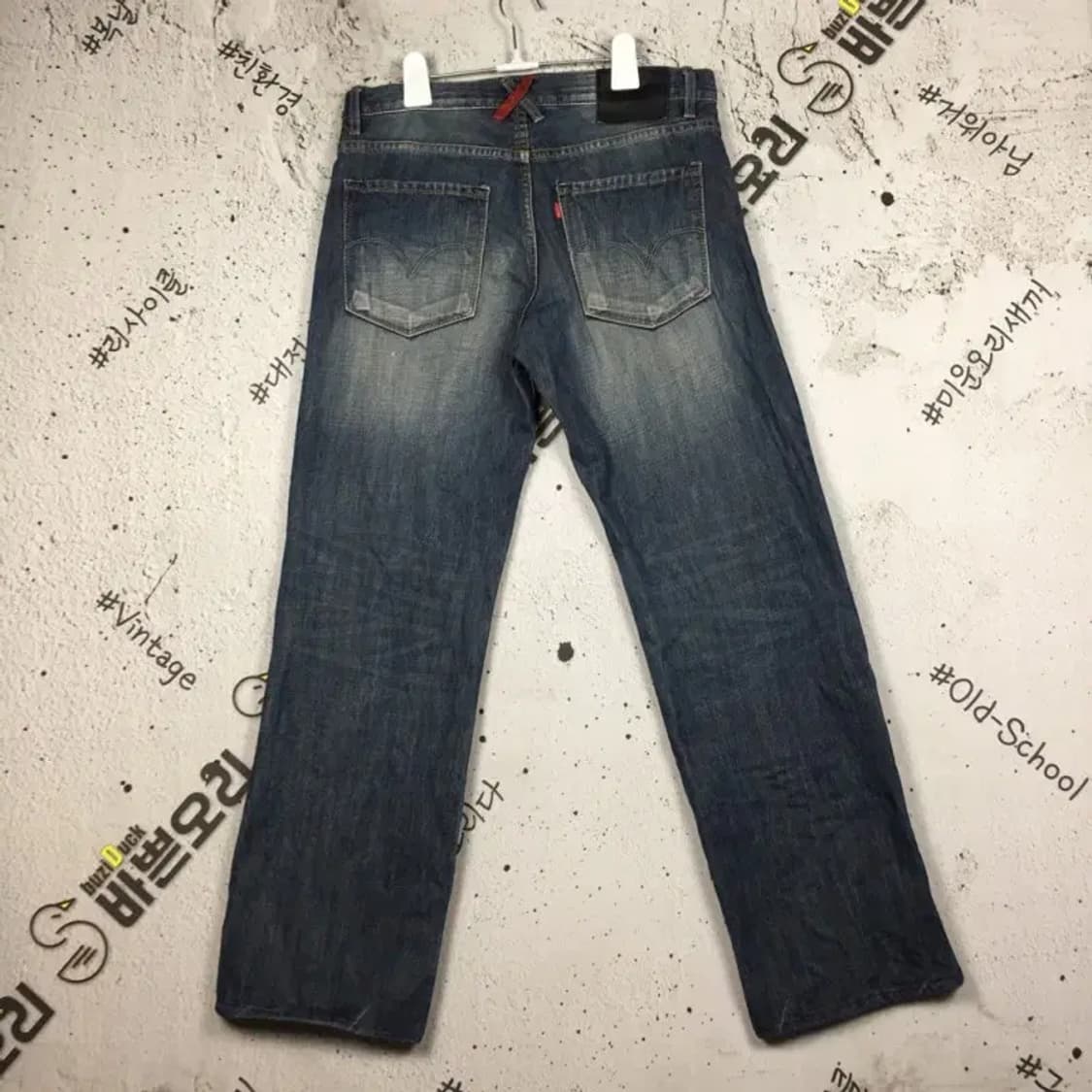 리바이스 워싱 데님 청바지 중청 W30 L30 4100070 상품이미지2