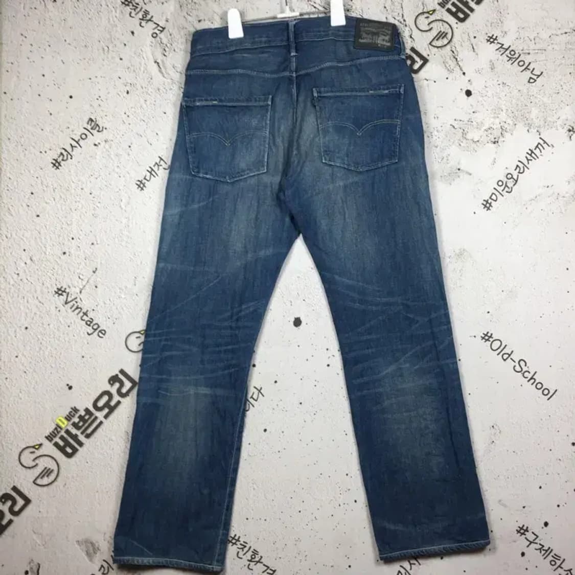 리바이스 504 워싱 데님 청바지 중청 W36 L34 4100071 상품이미지1