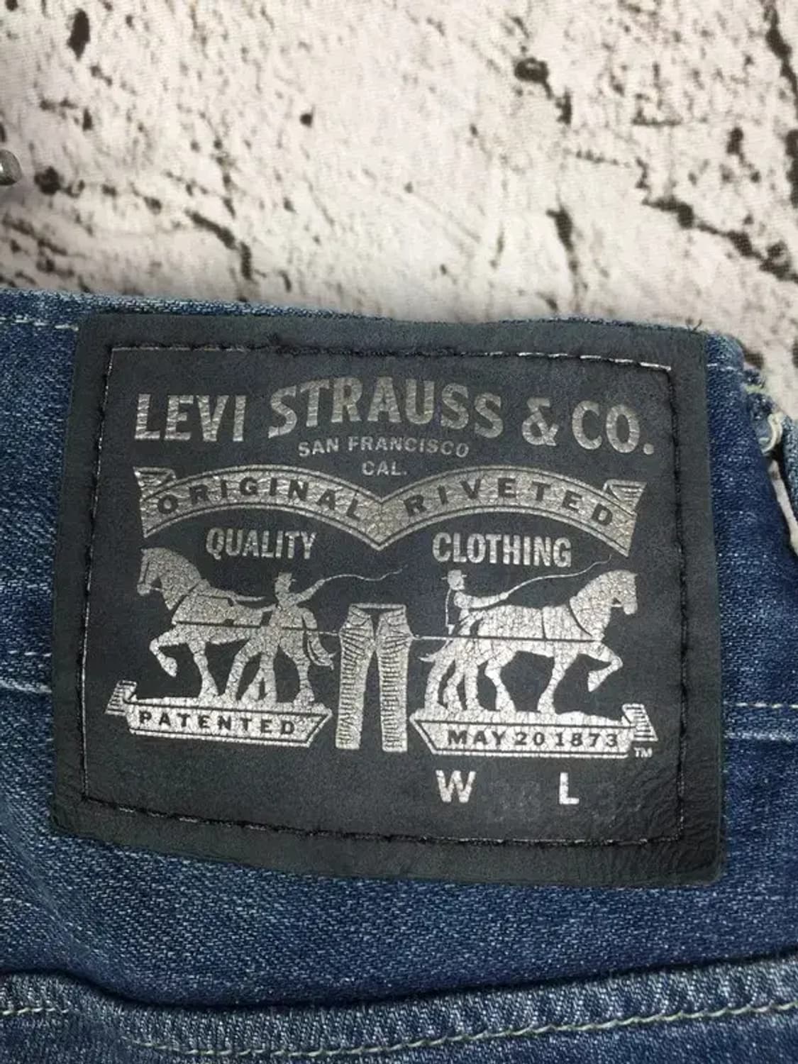 리바이스 504 워싱 데님 청바지 중청 W36 L34 4100071 상품이미지10