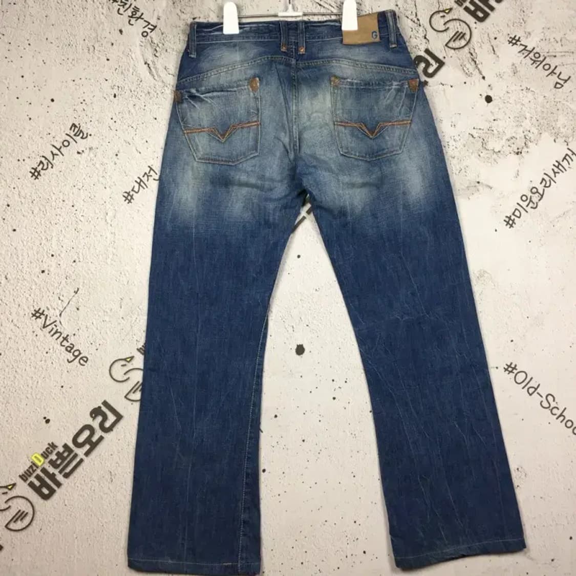 게스 프리미엄 워싱 데님 청바지 중청 W32 4100074 상품이미지2