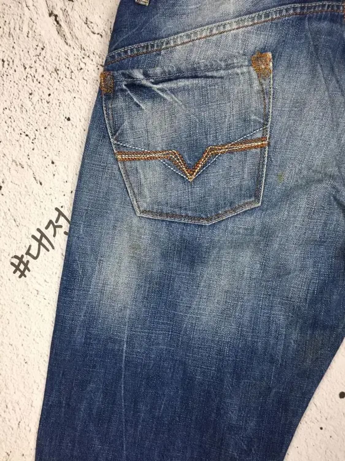 게스 프리미엄 워싱 데님 청바지 중청 W32 4100074 상품이미지7