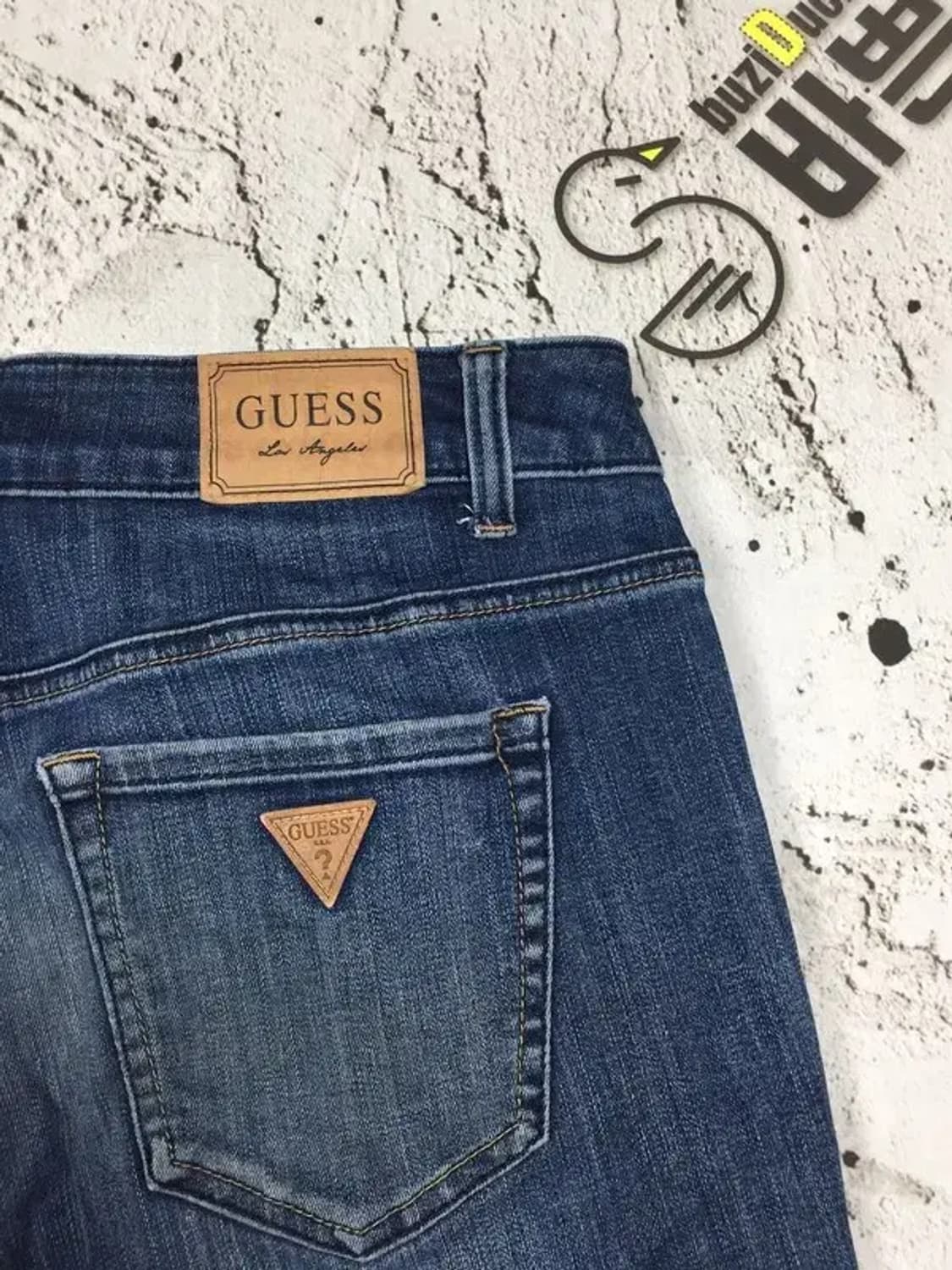 게스 워싱 데님 스판 청바지 중청 W30 4100077 상품이미지6