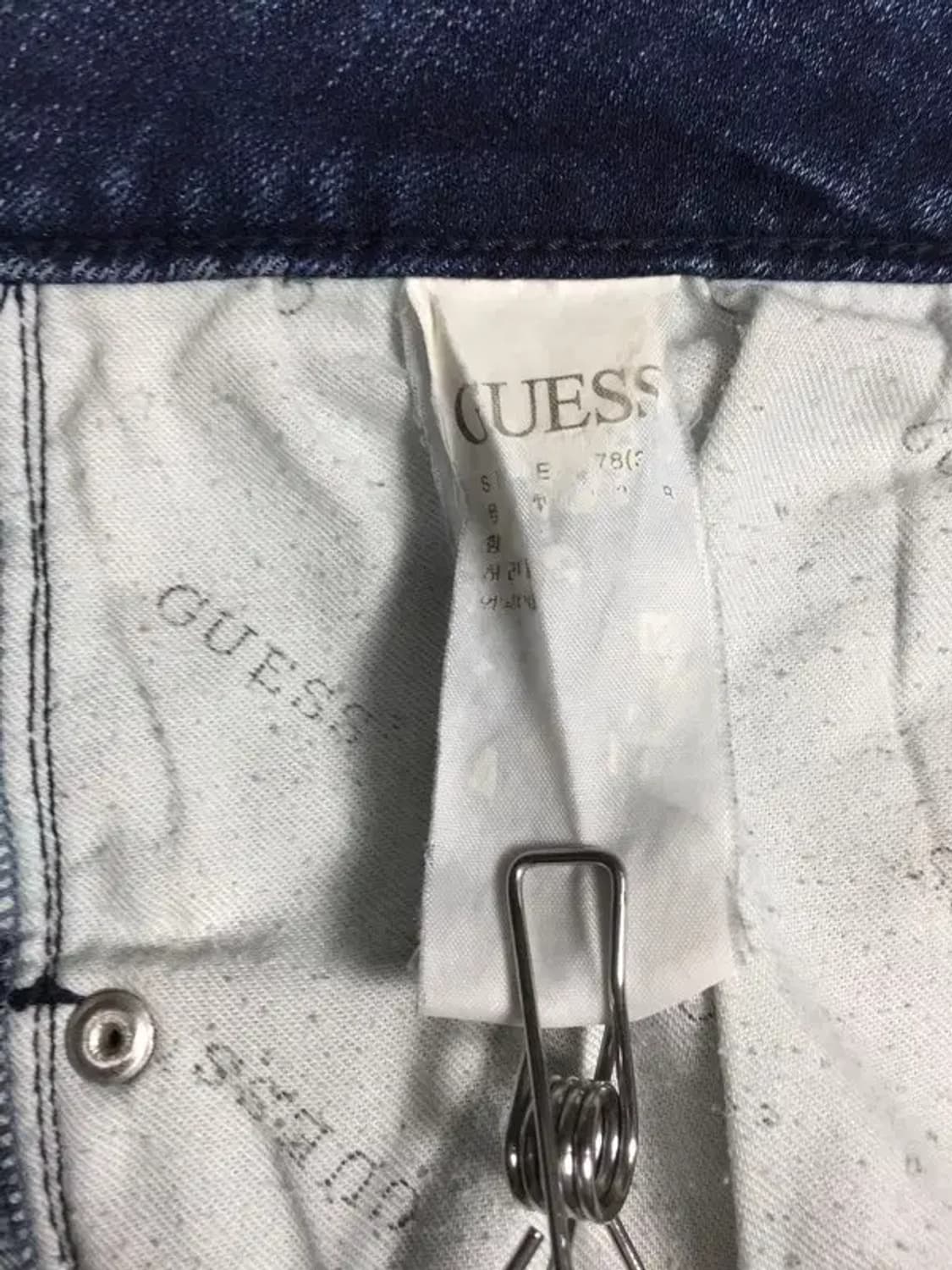 게스 워싱 데님 스판 청바지 중청 W30 4100077 상품이미지8