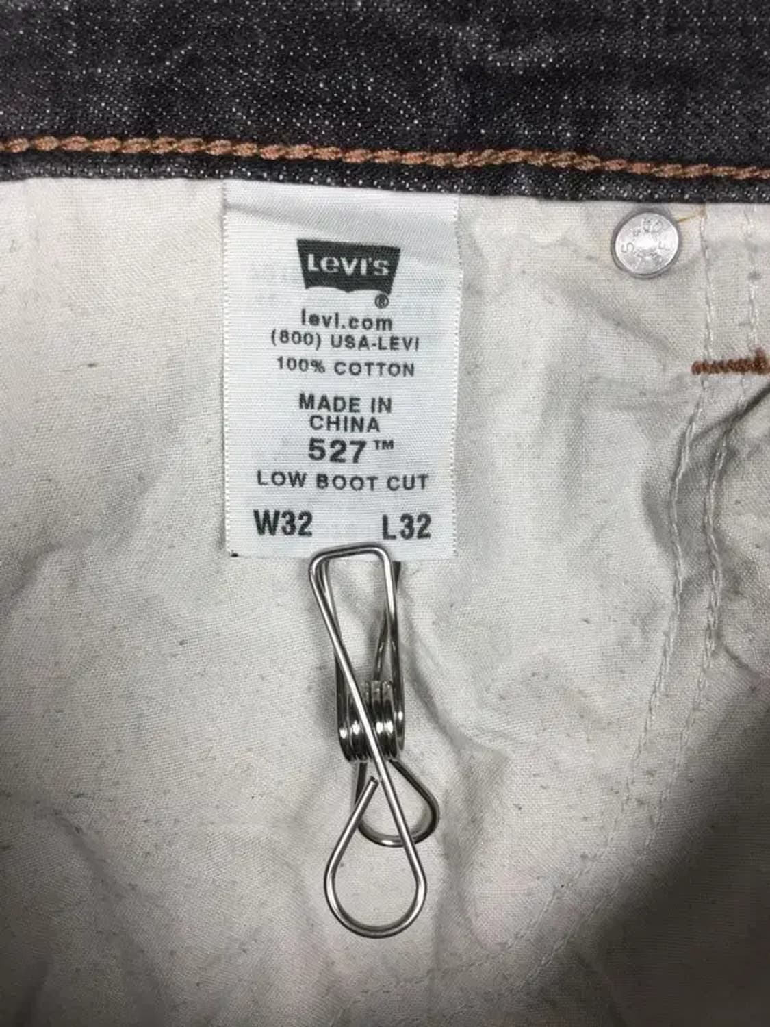 리바이스 527 부츠컷 데님 청바지 흑청 W32 L32 4100079 상품이미지10