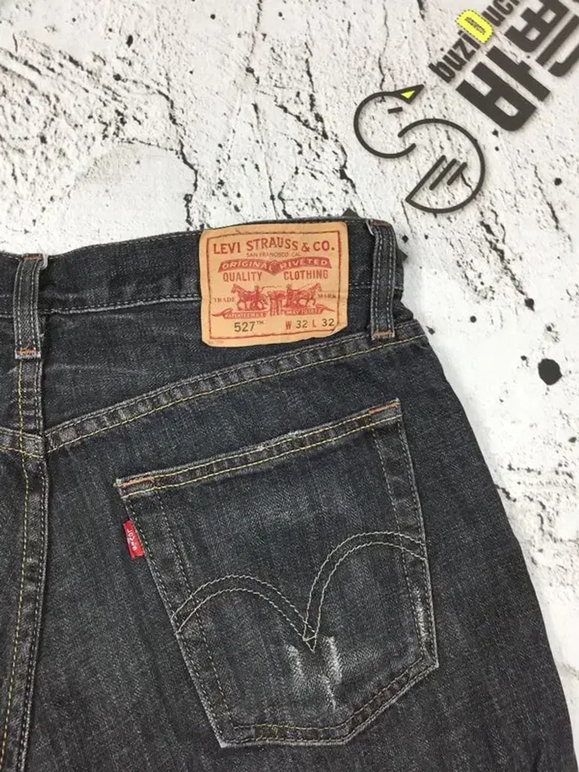 리바이스 527 부츠컷 데님 청바지 흑청 W32 L32 4100079 상품이미지7