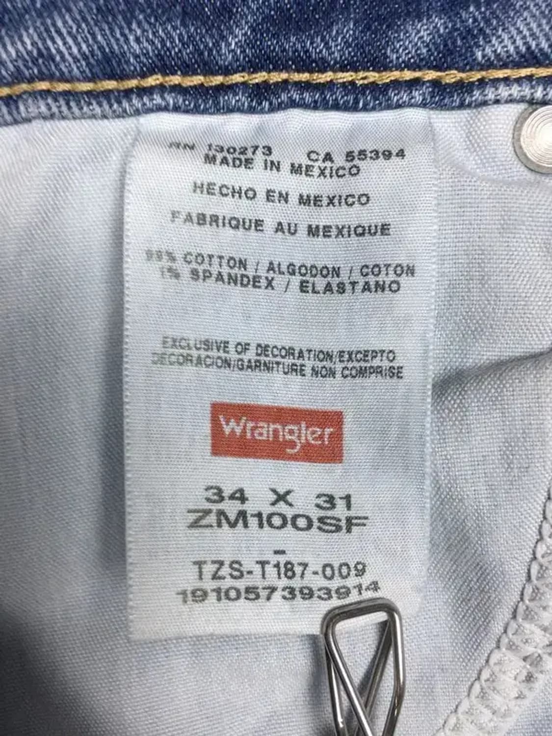 랭글러 데님 청바지 연청 34X31 4100080 상품이미지10