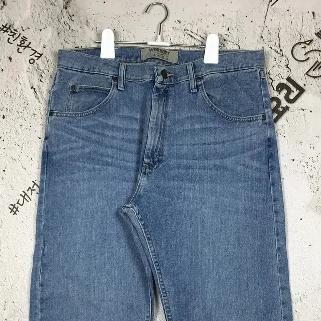 랭글러 데님 청바지 연청 34X31 4100080 상품이미지4