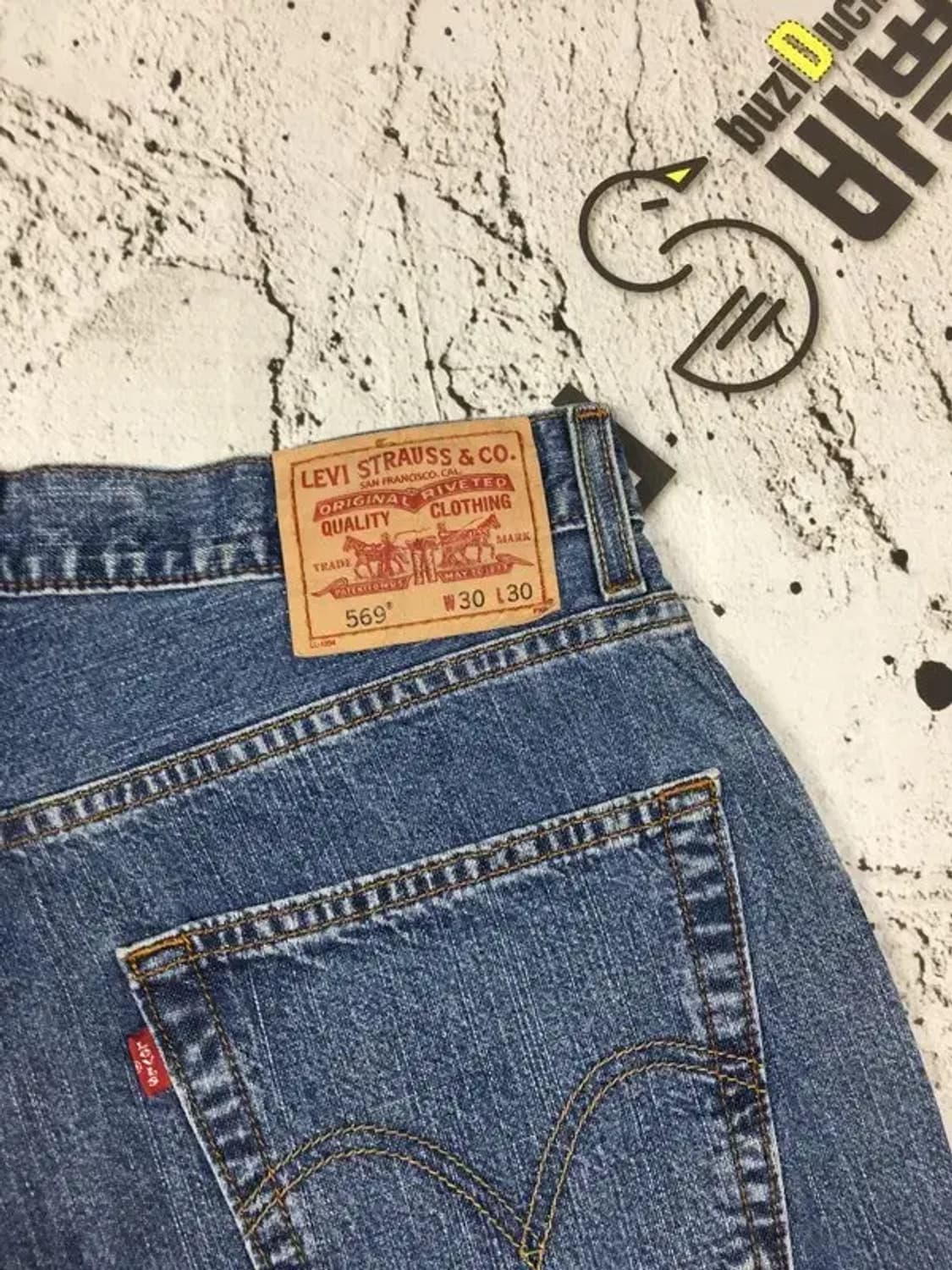 리바이스 569 데님 청바지 연청 W30 L30 4100081 상품이미지8