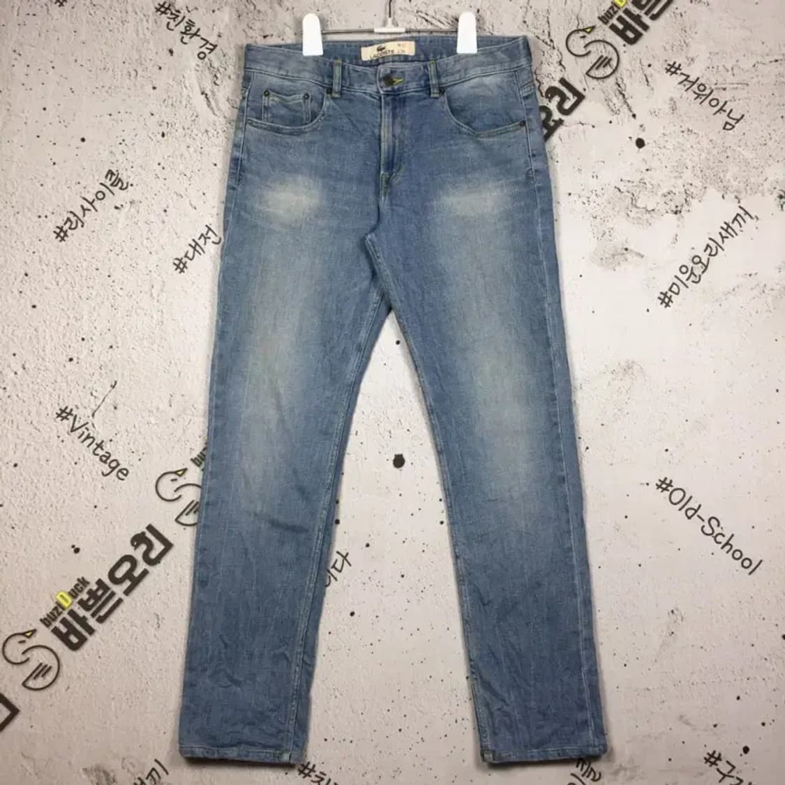 라코스테 워싱 데님 청바지 연청 W32 L34 4100083 상품이미지1