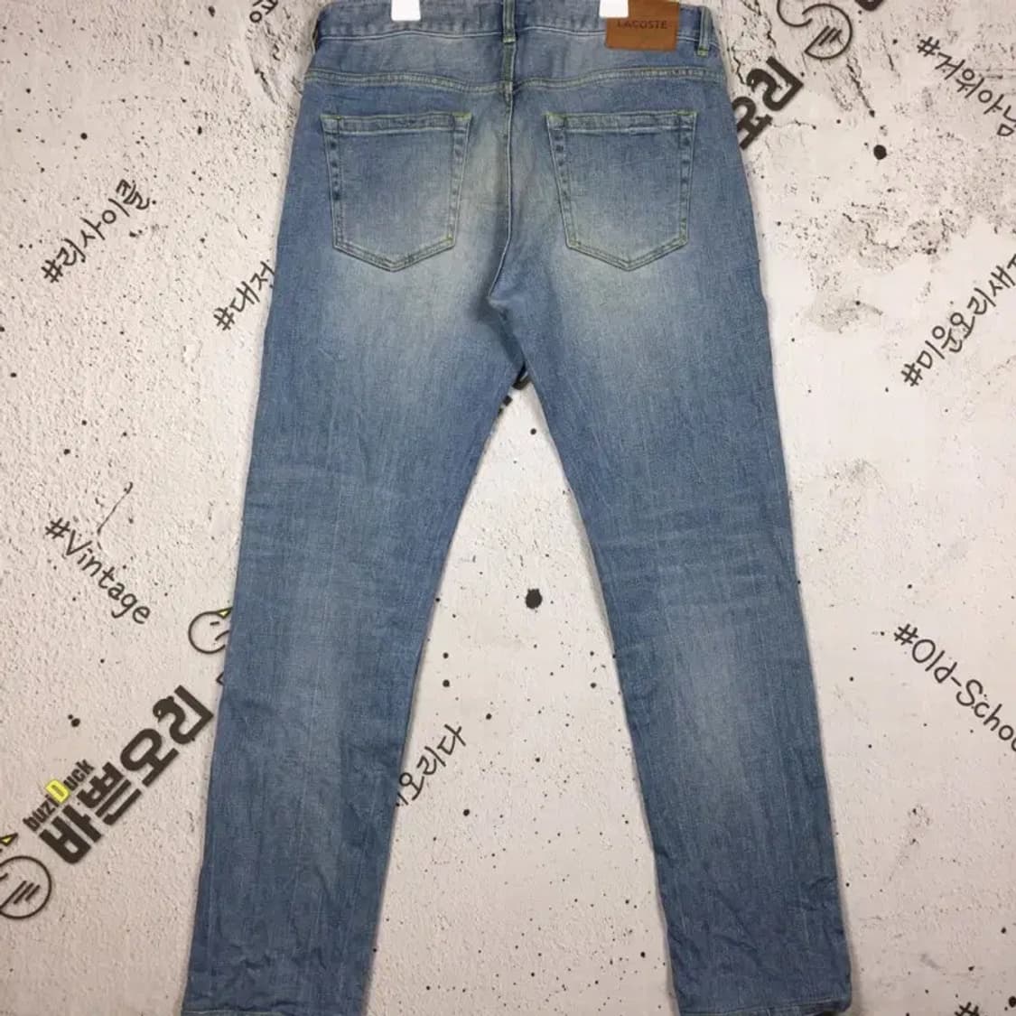 라코스테 워싱 데님 청바지 연청 W32 L34 4100083 상품이미지2