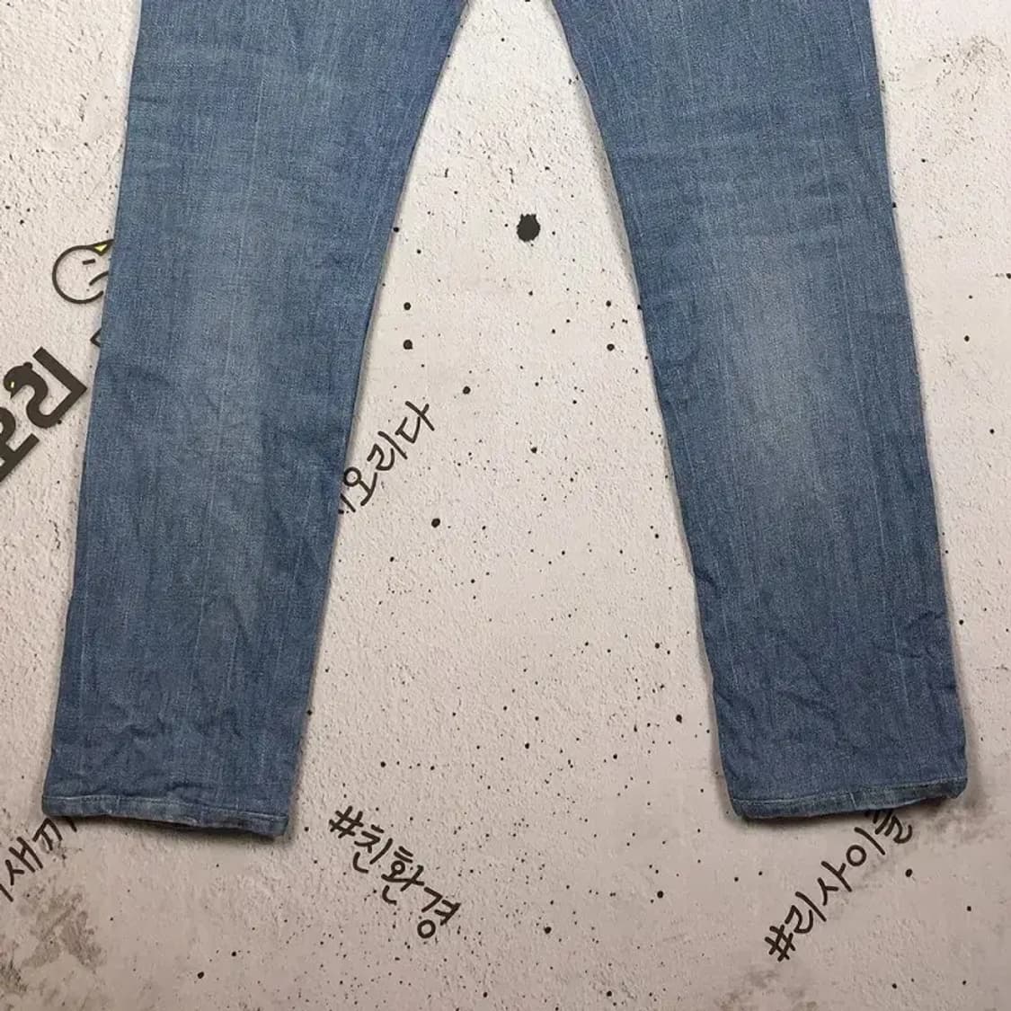 라코스테 워싱 데님 청바지 연청 W32 L34 4100083 상품이미지5