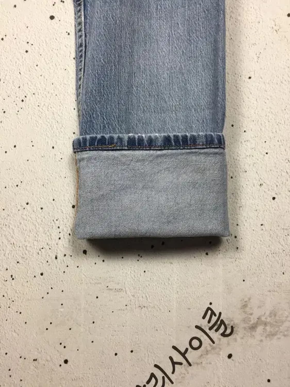 리바이스 502 워싱 데님 청바지 연청 W32 L32 4100086 상품이미지8