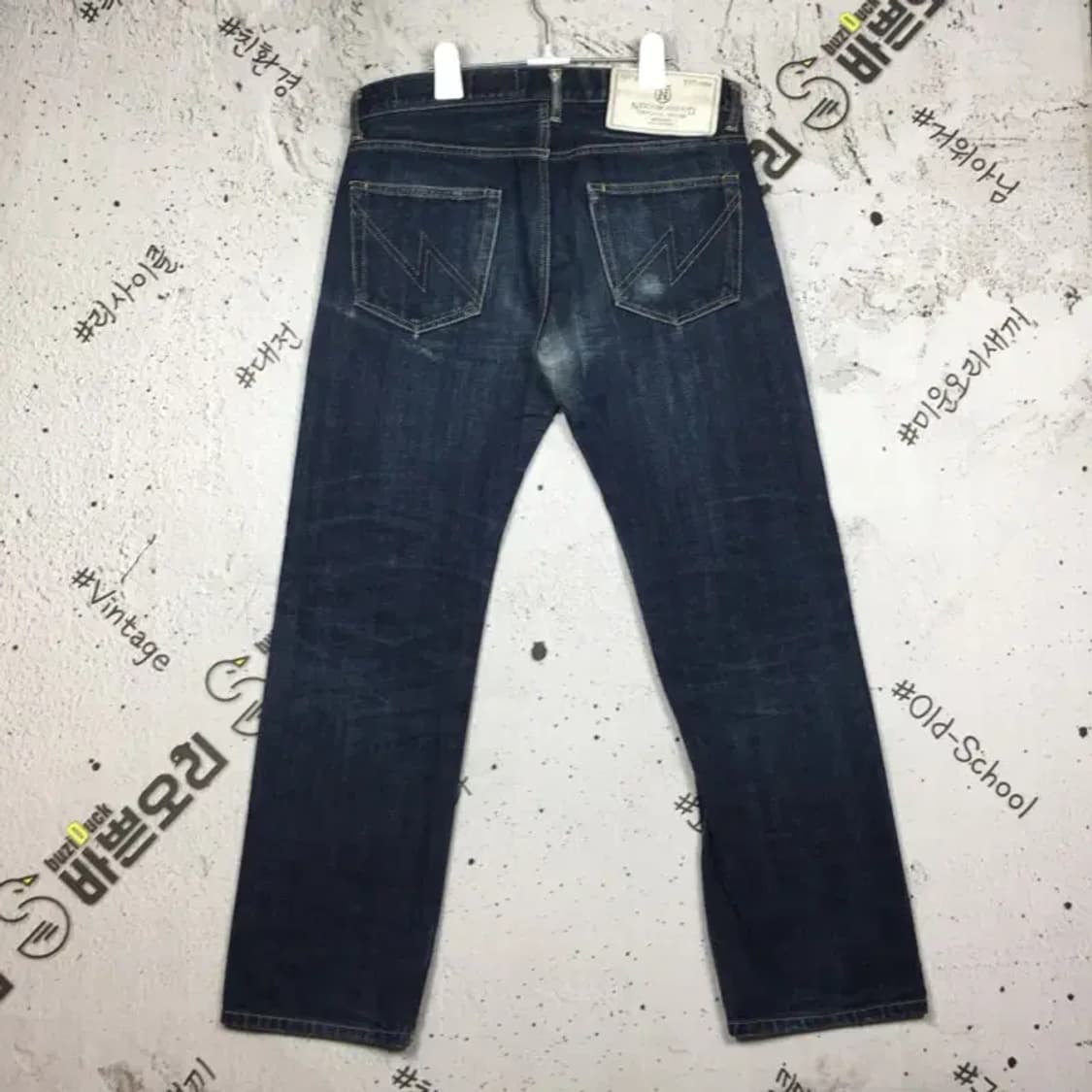 [JPN] 일본 네이버후드 워싱 데님 청바지 네이비 M 4100088 상품이미지2