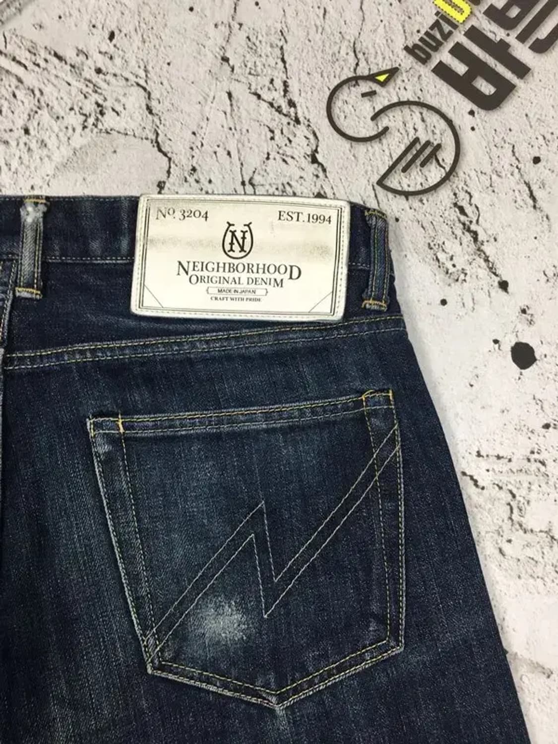 [JPN] 일본 네이버후드 워싱 데님 청바지 네이비 M 4100088 상품이미지7